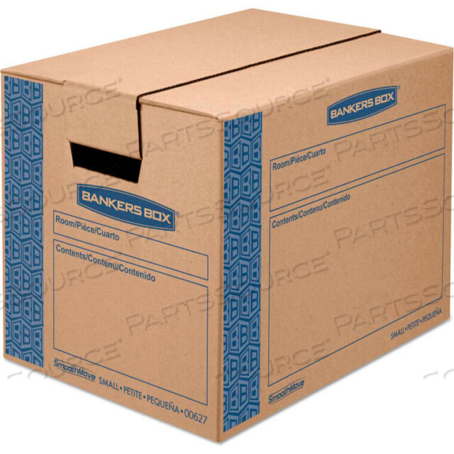 OEM#: FEL0062701BANKERS BOX SMOOTHMOVE PRIME SMALL MOVING BOXES, 16L X 12W X 12H, KRAFT/BLUE, 10/CTN by United Stationers Supply