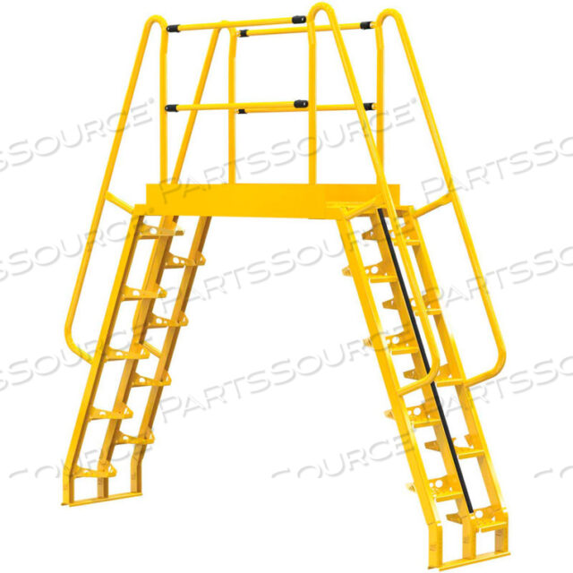 ALTERNATING STEP CROSS-OVER LADDERS