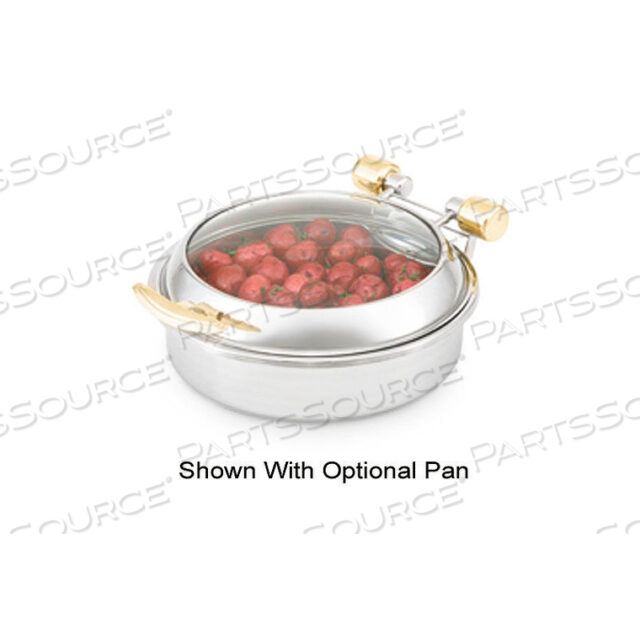 REPLACEMENT GLASS LID - BRASS TRIM