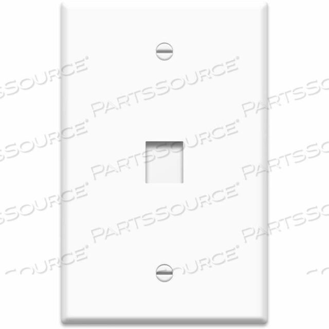 OEM#: WP3301-WHKEYSTONE 1-GANG OVERSIZED WALL PLATE, 1-PORT, WHITE by Legrand