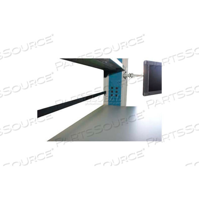 WSI ESD PARTS CUP RAIL, C2 SERIES, FOR 72 BENCH, BLACK