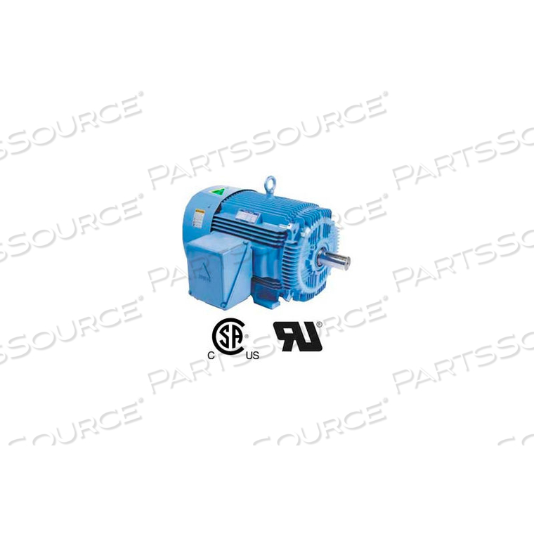 HYUNDAI PEM MOTOR, TEFC, RIGID, 3 PH, SHORT SHAFT, 447T, 460V, 200 HP, 1800 RPM