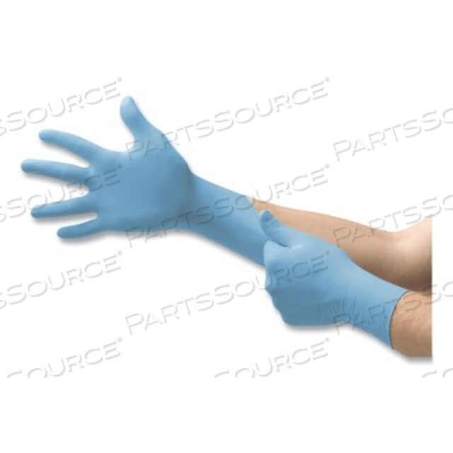 OEM#: 10508392-675 NITRILE POWDER-FREE DISPOSABLE GLOVES, TEXTURED FINGERS, 4.3 MIL PALM/5.5 MIL FINGERS, LARGE, BLUE by Ansell Healthcare