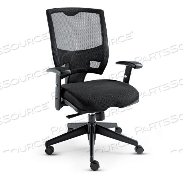 OEM#: ALEEP42ME10BALERA EPOCH SERIES FABRIC MESH MULTIFUNCTION CHAIR, SUPPORTS UP TO 275 LB, 17.63 TO 22.44 SEAT HEIGHT, BLACK by Alera