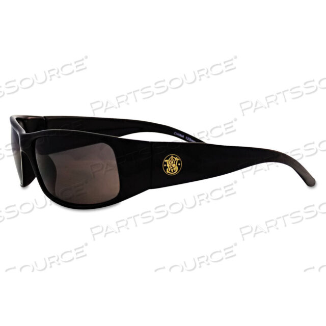 OEM#: 21303ELITE SAFETY EYEWEAR, BLACK FRAME, SMOKE ANTI-FOG LENS by Smith & Wesson