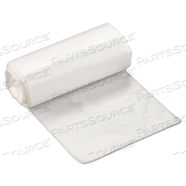 OEM#: EC171806NHIGH-DENSITY COMMERCIAL CAN LINERS, 4 GAL, 6 MICRONS, 17 X 18, CLEAR, 50 BAGS/ROLL, 40 ROLLS/CARTON by Inteplast Group