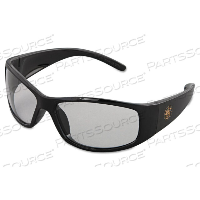 OEM#: 21302ELITE SAFETY EYEWEAR, BLACK FRAME, CLEAR ANTI-FOG LENS by Smith & Wesson