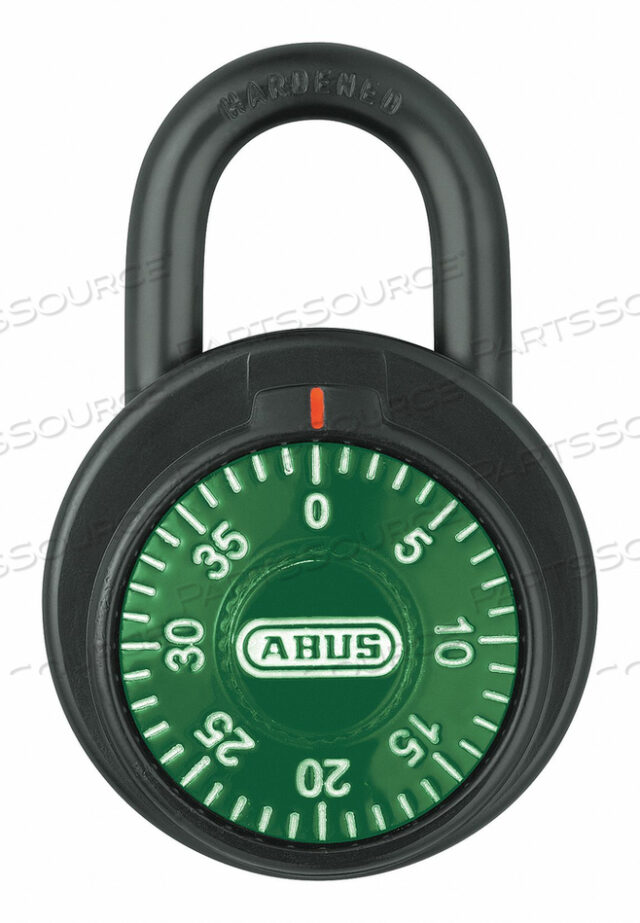 OEM#: 78/50 GREENCOMBINATION PADLOCK 2 IN ROUND BLACK by Abus