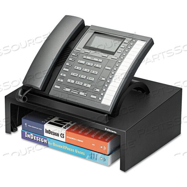 OEM#: 8038601DESIGNER SUITESï¿½ TELEPHONE STAND, 13 X 9.13 X 4.38, BLACK PEARL by Fellowes