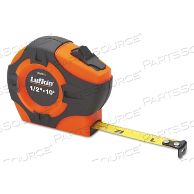 OEM#: PHV1425DNP1000 SERIES POWER TAPE, 1 IN X 25 FT, INCH/ENGINEERS, HI-VIZ ORANGE by Lufkin