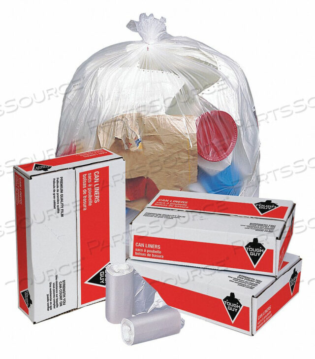 OEM#: 1CF86TRASH BAGS 10 GAL. CLEAR PK1000 by Tough Guy