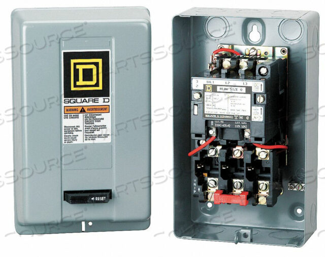 OEM#: 8536SAG12V03H5152 MAGNETIC MOTOR STARTER NEMA 240V 3P 9A by Square D