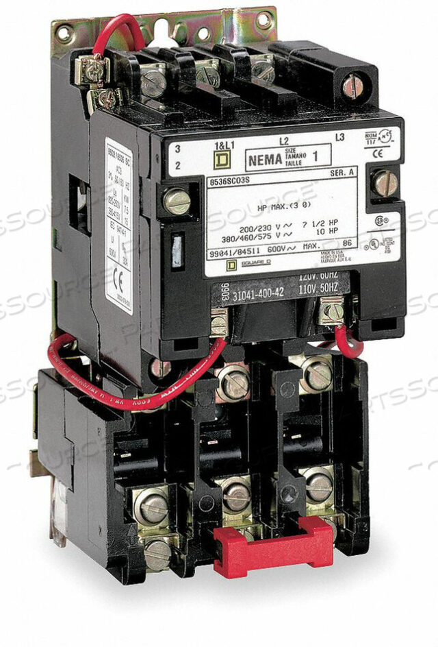 OEM#: 8536SAO12V03H5146 MAGNETIC MOTOR STARTER NEMA 240V 3P 9A by Square D