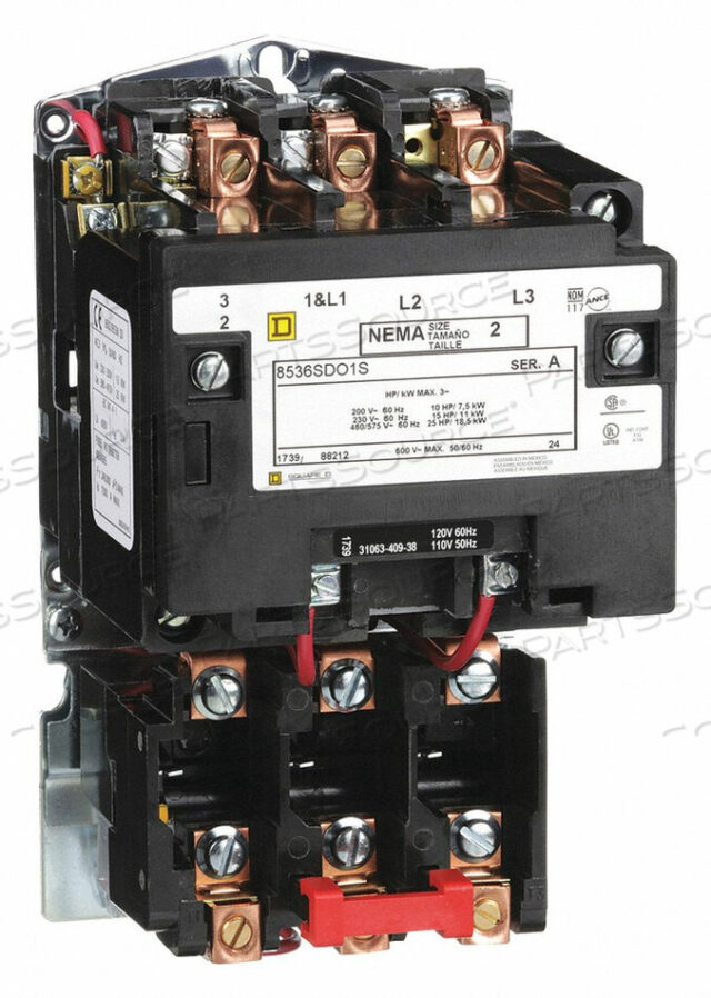 OEM#: 8536SDO1V02SH5149 MAGNETIC MOTOR STARTER NEMA 120V 3P 45A by Square D