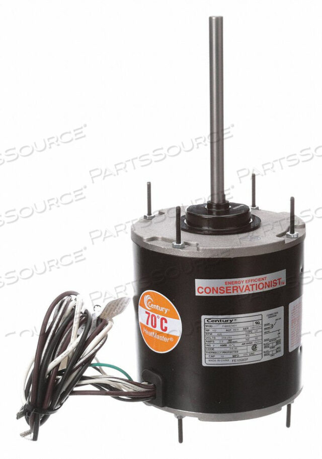 OEM#: FE1058SFCONDENSER FAN MOTOR 1/2 HP 825 RPM 60 HZ by Regal Beloit America, Inc. (Century Electric Motors)
