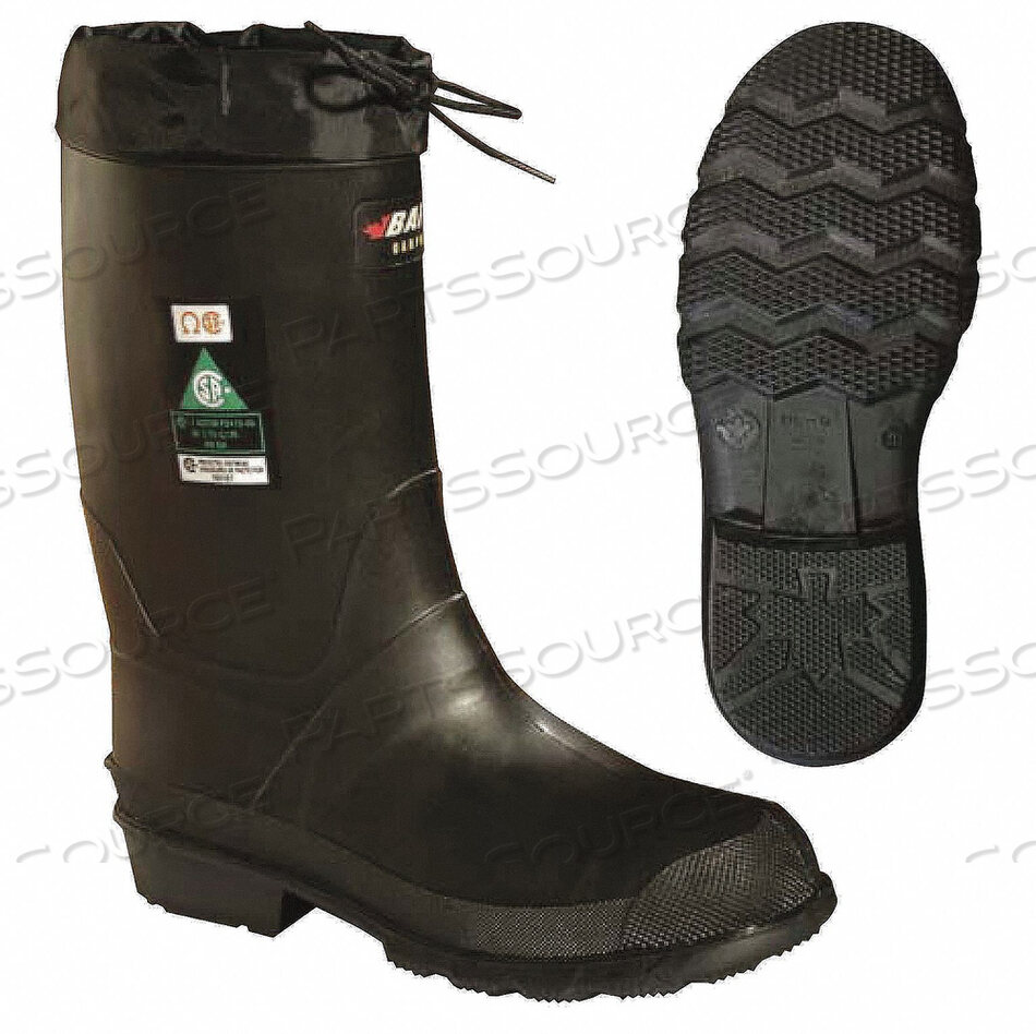 OEM#: 85740000G5142 RUBBER BOOT MENS 9 MID-CALF BLACK PR by Baffin