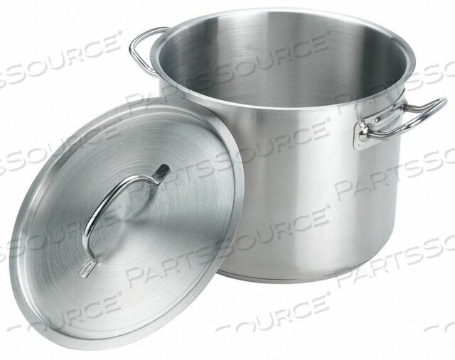 OEM#: SSPOT16STOCK POT W/COVER 16 QT 12-3/4 IN. SS by Crestware