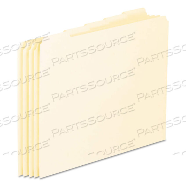 OEM#: EN205BLANK TOP TAB FILE GUIDES, 1/5-CUT TOP TAB, BLANK, 8.5 X 11, MANILA, 100/BOX by Esselte Pendaflex Corp.