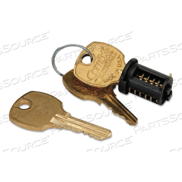 OEM#: HF23B.XREMOVABLE CORE LOCK KIT FOR HON CREDENZAS, DESKS, LATERAL FILES AND WORKSTATIONS, BLACK by HON