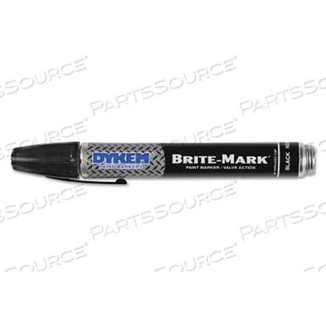 OEM#: 40003BRITE-MARK 40 THREADED CAP/BARREL PERMANENT PAINT MARKER, BLACK, MEDIUM by Dykem