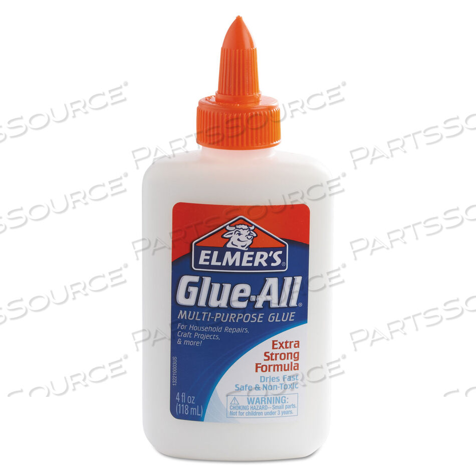 OEM#: E1322GLUE-ALL WHITE GLUE, 4 OZ, DRIES CLEAR by Elmers
