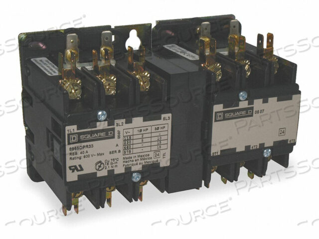 OEM#: 8965DPR33V02HOIST CONTACTOR 120VAC 30A OPEN 3P by Square D