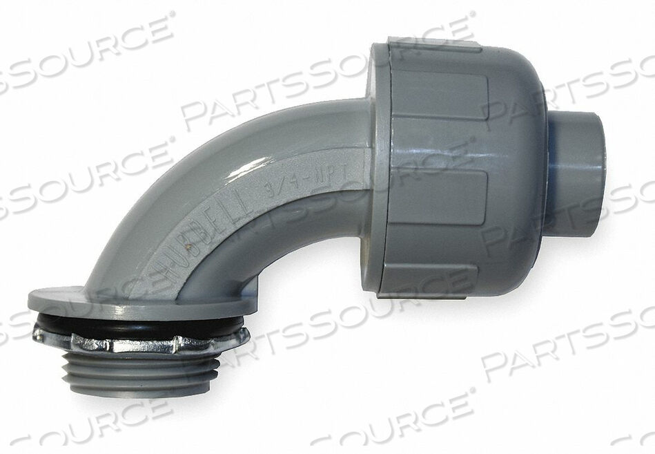 OEM#: P0389NGYLIQUID TIGHT FITTING 3/8 90 DEG. by Hubbell Incorporated, Wiring Device-Kellums