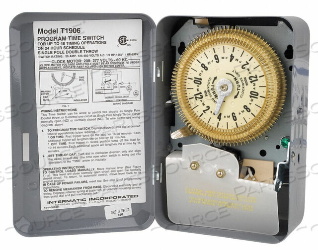 OEM#: T1906ELECTROMECHANICAL TIMER MULTI OPERATION by Intermatic