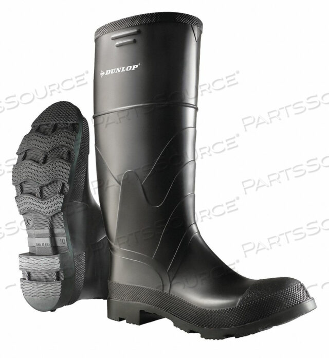 OEM#: 8662200D0322 RUBBER BOOT MENS 6 KNEE BLACK PR by Dunlop
