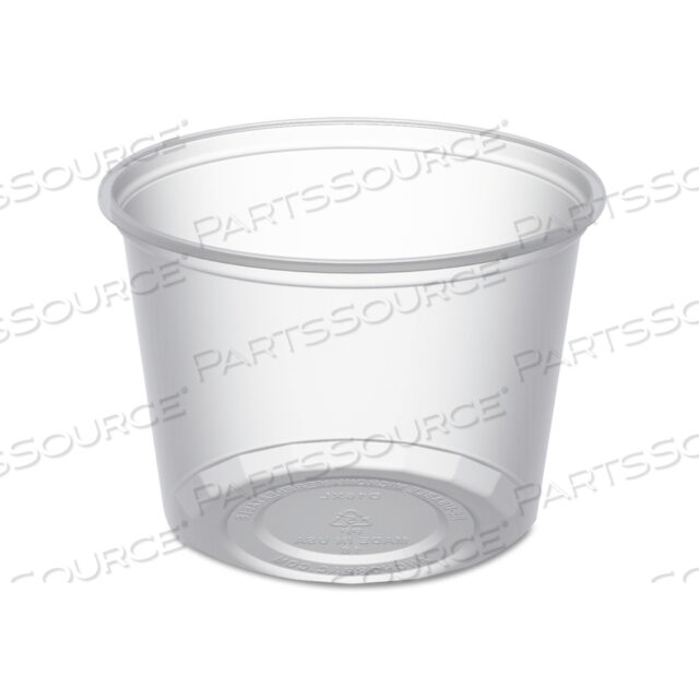 MICROLITE DELI TUB, 16 OZ, 4.56 DIAMETER X 3.38H, CLEAR, PLASTIC, 500/CARTON