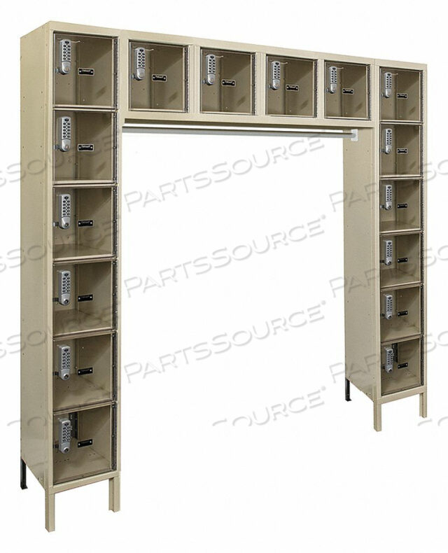 OEM#: UESVP1788-16PT16 PERSON SAFETY-VIEW PLUS LOCKER WITH DIGITECH LOCKS, 12WX18DX12H, TAN, UNASSEMBLED by Hallowell