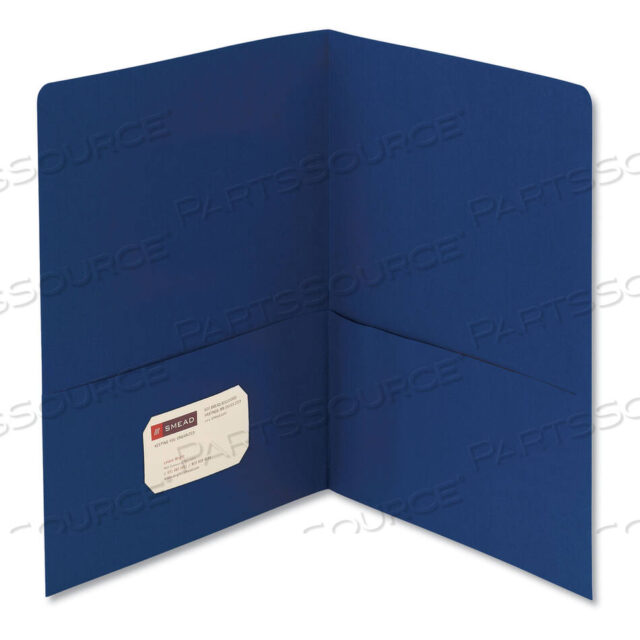 OEM#: 87854TWO-POCKET FOLDER, TEXTURED PAPER, 100-SHEET CAPACITY, 11 X 8.5, DARK BLUE, 25/BOX by Smead