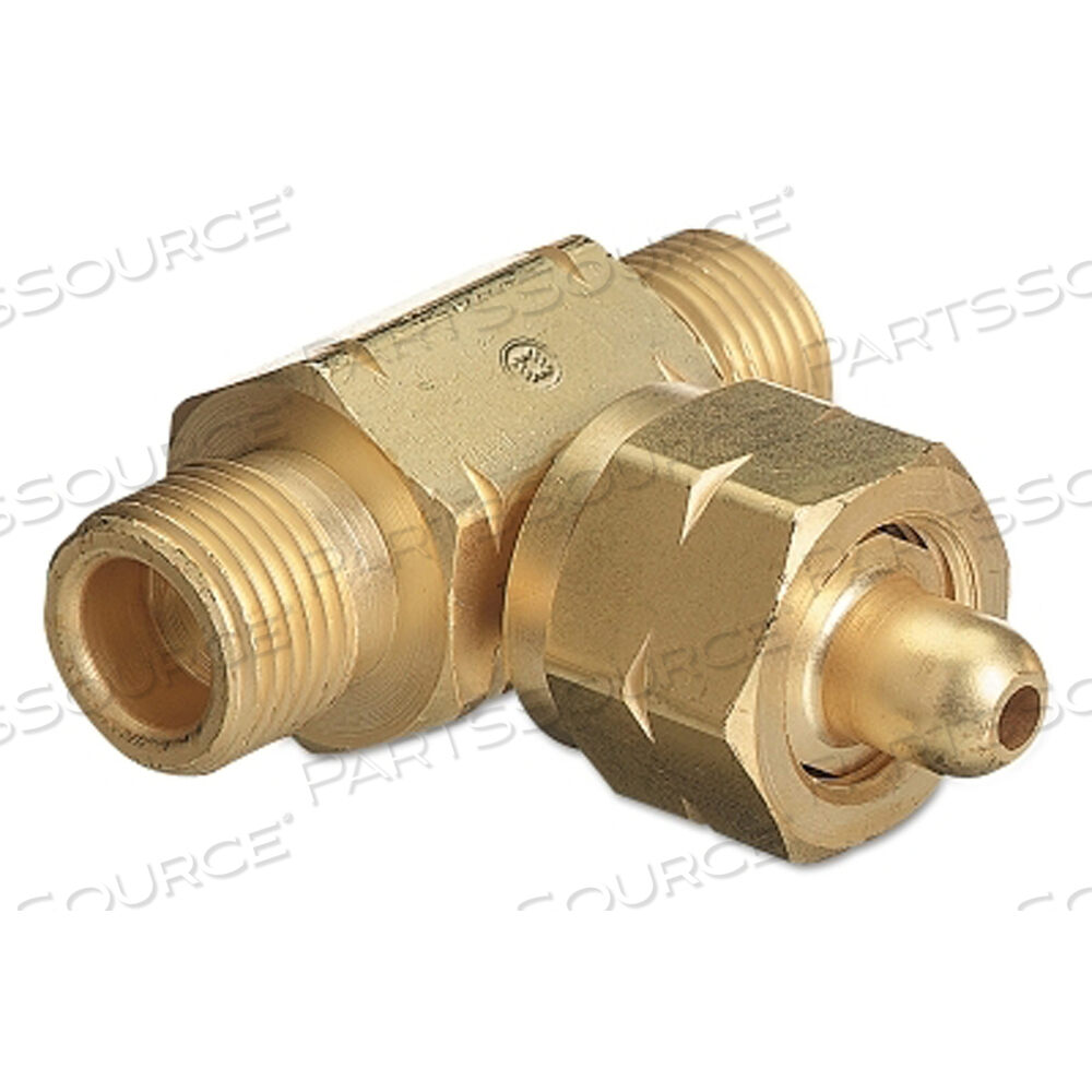 OEM#: T-346COUPLER TEE, BRASS, BLACK, 3000 PSIG, 4 IN X 2 IN X 4 IN by Western Enterprises
