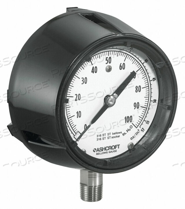 OEM#: 1188SPRESSURE GAUGE LOW 4-1/2 IN. 1/2 IN NPT by Ashcroft Inc.