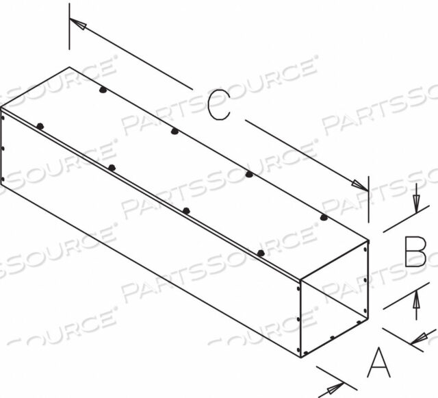 OEM#: F66T172GVLAY-IN WIREWAY 6 FT. 6INWX6INH by Hoffman