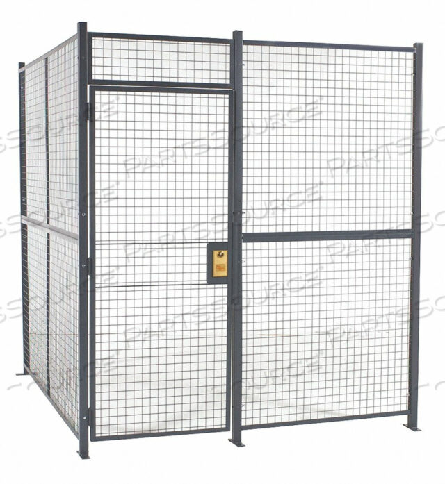 OEM#: 883840 STYLE, WOVEN WIRE, 3 SIDED CAGE W/3 HINGED DOOR, NO CEILING 8 4 X 8 6 X 8 5-1/4H by WireCrafters