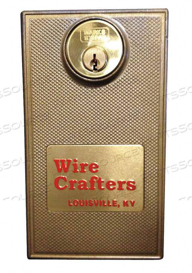 OEM#: SDLKXKDSLIDE DOOR CYLINDER LOCK UNFINISHED by WireCrafters