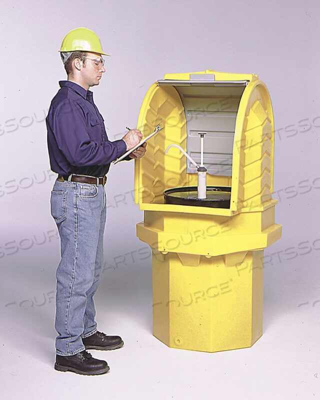OEM#: 9641ULTRA-HARD TOP P1 SPILL PALLET 1 DRUM LOCKING CONTAINMENT UNIT - WITH DRAIN by Ultratech
