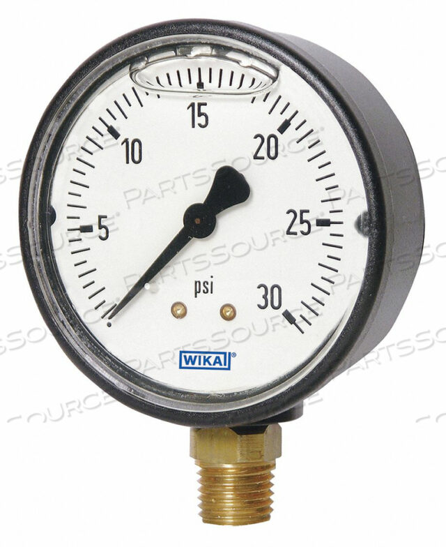 OEM#: 113.13.25.5000.LPRESSURE GAUGE 2-1/2 DIAL SIZE BOTTOM by WIKA USA
