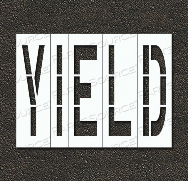 OEM#: STL-108-74826PAVEMENT STENCIL YIELD by RAE Products & Chemicals Corp.