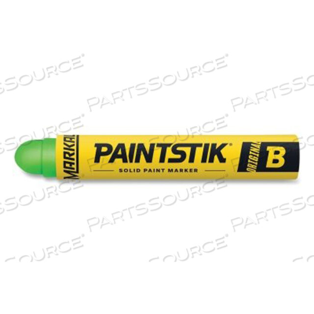 OEM#: 82836PAINTSTIK ORIGINAL B SOLID PAINT MARKER, 11/16 IN DIA, 4-3/4 IN L, FLUORESCENT GREEN by Markal