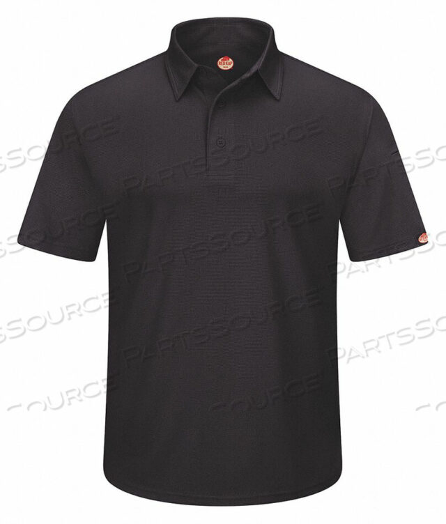 OEM#: SK90BK SS LSHORT SLEEVE POLO SZ L BLACK POLYESTER by VF Imagewear, Inc.