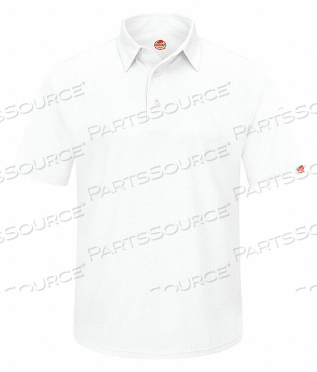 OEM#: SK90WH SS MSHORT SLEEVE POLO SZ M WHITE POLYESTER by VF Imagewear, Inc.