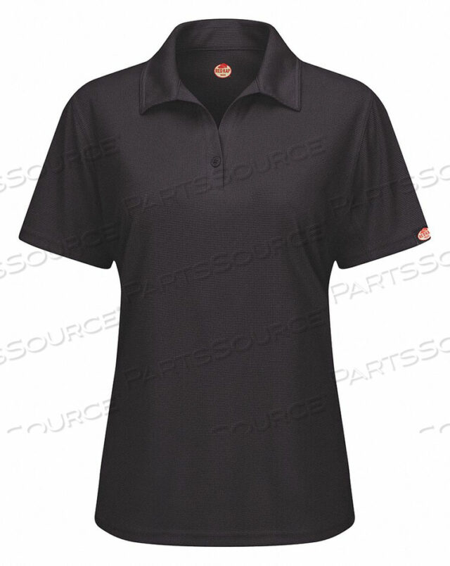 OEM#: SK91BK SS MSHORT SLEEVE POLO WOMENS M BLACK BUTTON by VF Imagewear, Inc.