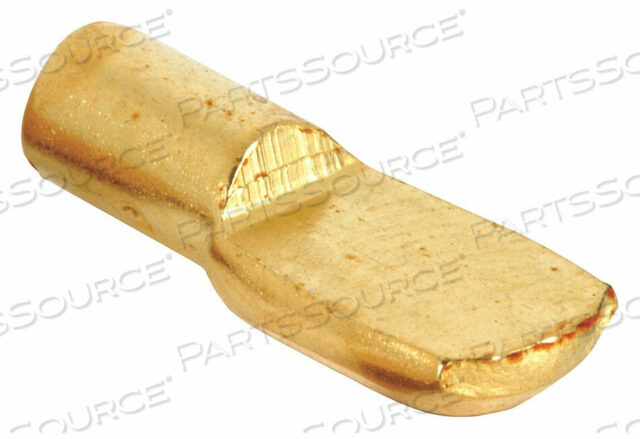 OEM#: U 10165SHELF SUPPORT PEG 45/64 IN D BRASS PK8 by Primeline
