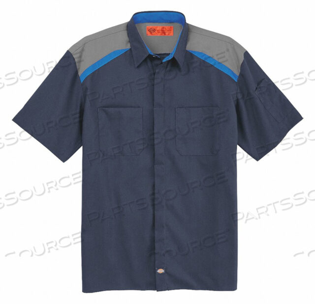 SHORT SLEEVE SHIRT MENS 2X TALL DK NAVY