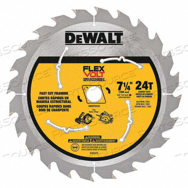 CIRCULAR SAW BLADE BLADE DIA 7-1/4 IN.