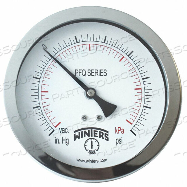 OEM#: PFQ1556-DRYPRESSURE GAUGE 4 DIAL SIZE SILVER by Winters Instruments