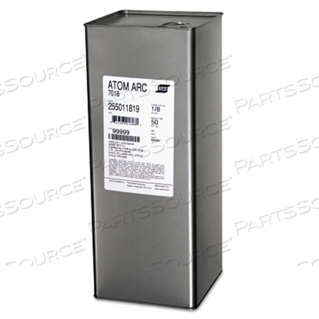 OEM#: 255015315ATOM ARC 7018 ELECTRODE, 5/32 IN DIA, 14 IN L, 50 LB, HERMETICALLY SEALED CAN by ESAB Welding & Cutting