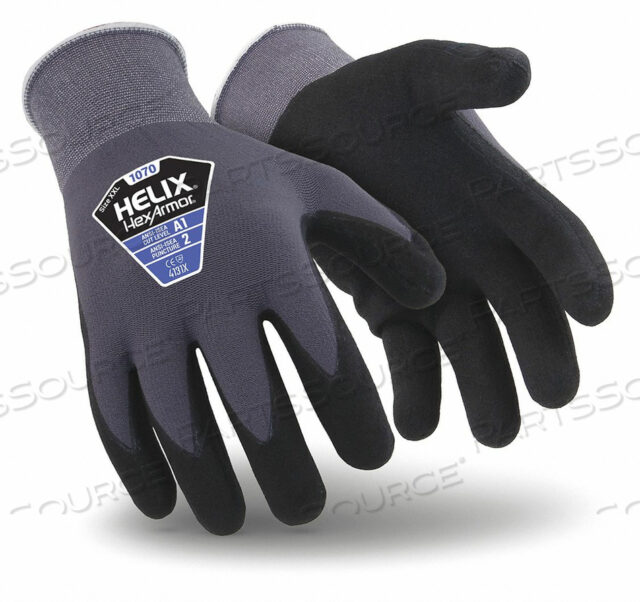 OEM#: 1070-M (8)COATED GLOVES NYLON M PR by HexArmor